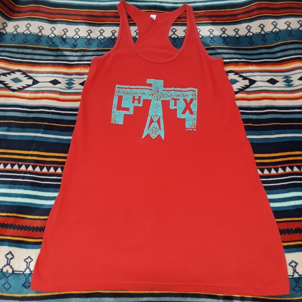 Leigh Hajovsky Thunderbird Racerback Long Tank